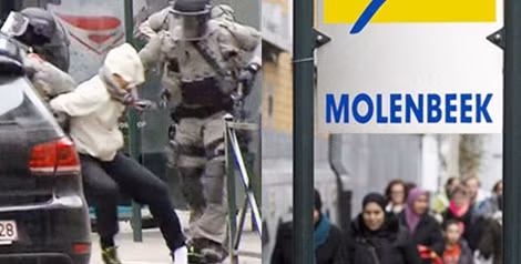 Cảnh sát bắt giữ tên khủng bố Salah Abdelsalem tại Molenbeek, Brussels, Bỉ.