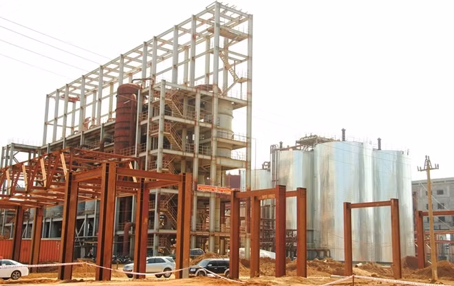 Một góc Nhà máy sản xuất Alumin Nhân Cơ