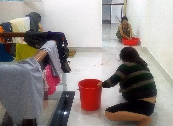 Hiện trường nơi xảy ra vụ án mạng trong đêm 28-7