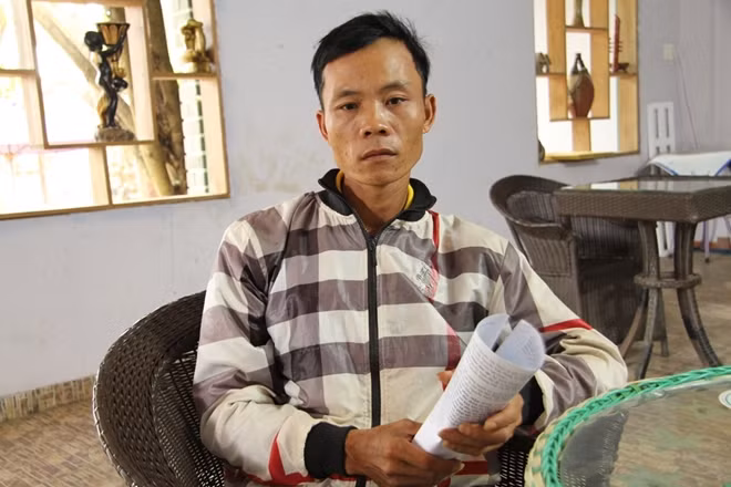 Anh Hà làm đơn trình báo lên cơ quan chức năng trước đó