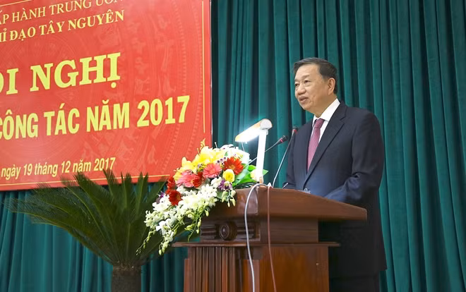 Bộ trưởng Tô Lâm phát biểu chỉ đạo tại hội nghị