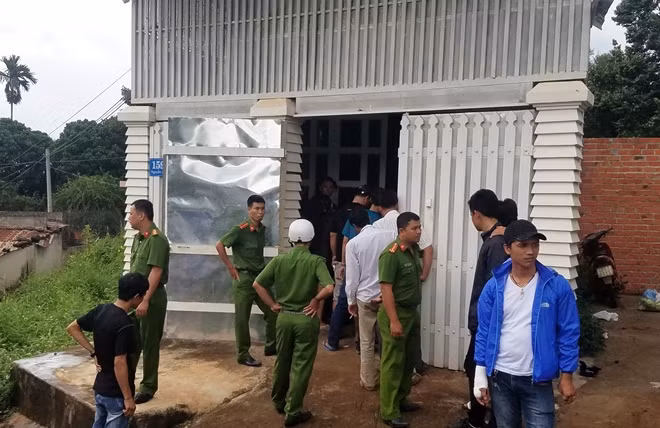Ngôi nhà nơi các đối tượng thuê để thành lập tụ điểm buôn bán ma túy