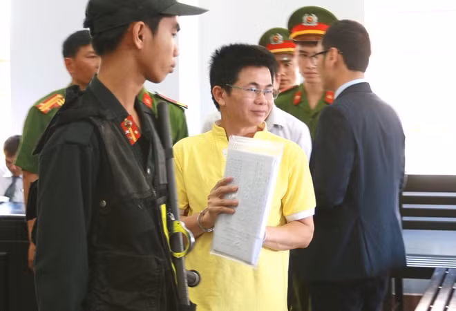 Bị cáo Lợi tại phiên tòa.