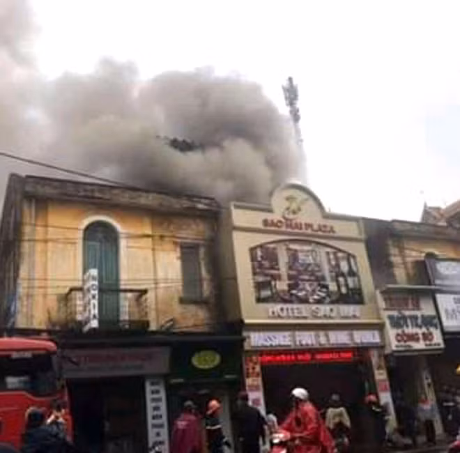 Hiện trường vụu cháy.
