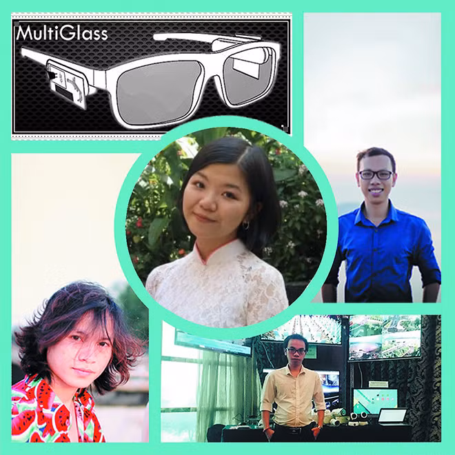 Team MultiGlass cùng sản phẩm của mình