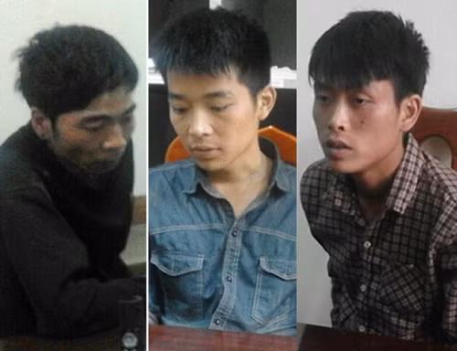 Các đối tượng bị bắt giữ.