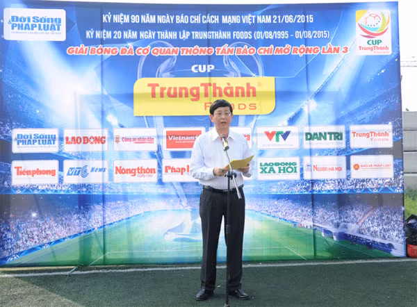 Ông Phí Ngọc Chung, Chủ tịch - Tổng Giám đốc Trung Thành phát biểu tại lễ khai mạc.
