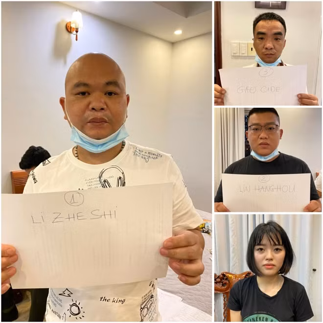 Ba đối tượng người Trung Quốc và một người Việt Nam.