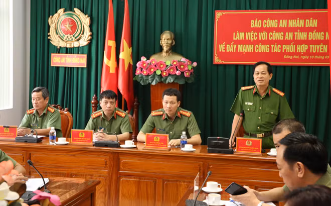 Đại tá Nguyễn Văn Kim, Phó Giám đốc Công an tỉnh Đồng Nai mong muốn Báo CAND đẩy mạnh thông tin về công tác phòng ngừa, đấu tranh với tội phạm trên địa bàn tỉnh.