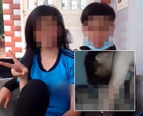 Hình ảnh của N.T.A.T. và bạn trai khi còn quen nhau.