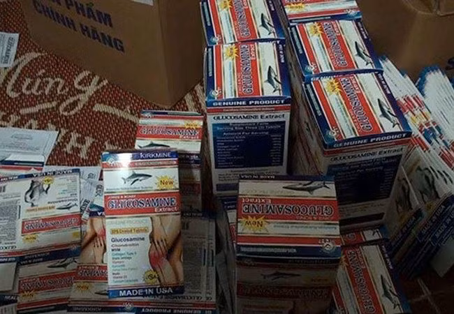 Thực phẩm chức năng giả thu giữ được