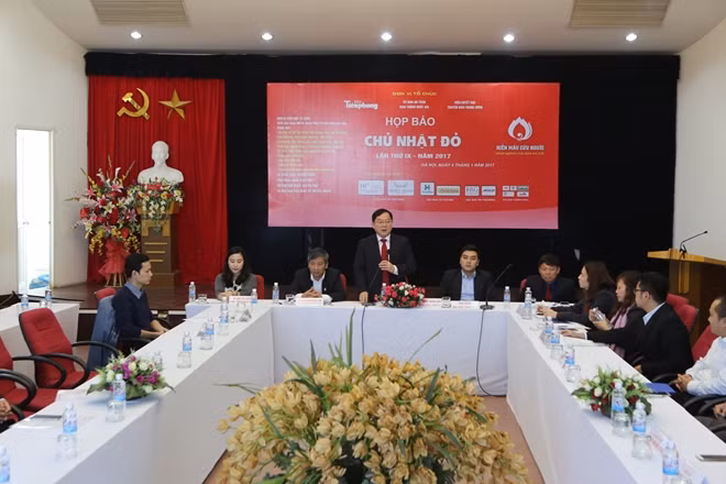 Ông Lê Xuân Sơn – Tổng biên tập Báo Tiền Phong, Trưởng BTC Chủ nhật Đỏ 2017 hy vọng sẽ có nhiều người tham gia hiến máu
