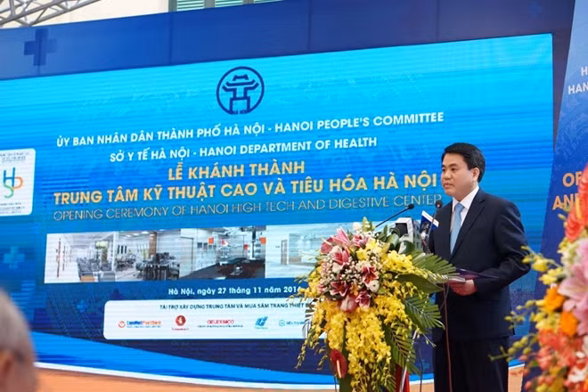 Chủ tịch UBND TP Hà Nội Nguyễn Đức Chung hy vọng người dân Thủ đô sẽ được chăm sóc sức khỏe tốt hơn