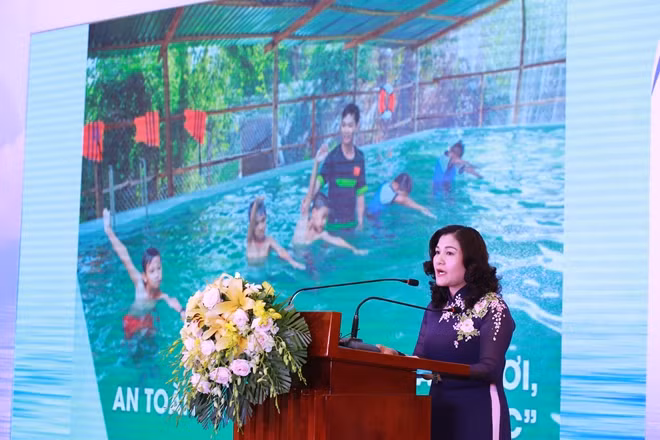 Bà Nguyễn Thị Hà - Thứ trưởng Bộ LĐ-TB&XH cam kết Việt Nam sẽ giảm tỉ lệ trẻ đuối nước
