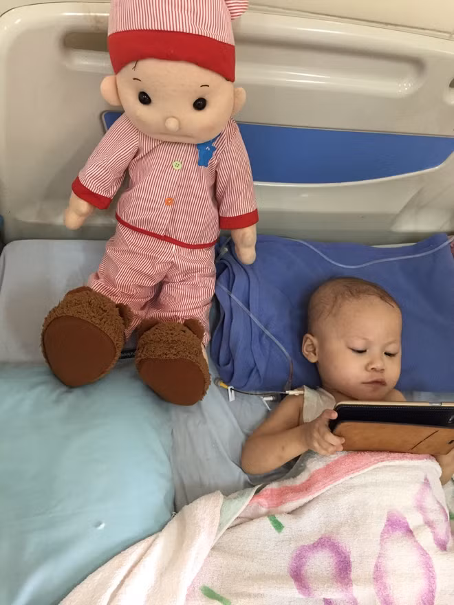 Sức khỏe cháu bé đã dần ổn định