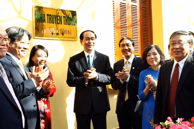 Chủ tịch nước Trần Đại Quang khai trương Nhà truyền thống của BV Việt Đức