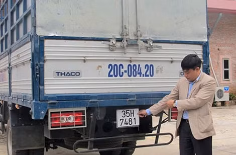 Xe tải sử dụng BKS giả để tránh bị phát hiện.