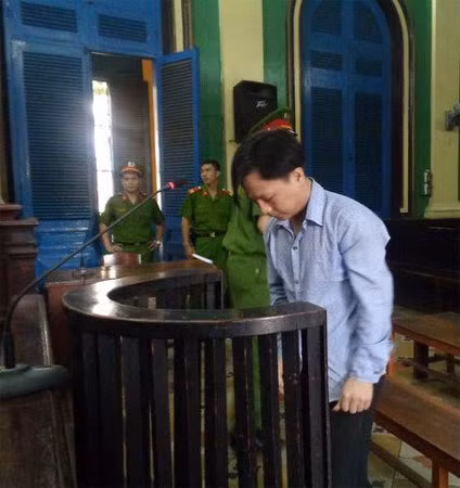 Bị cáo tại phiên tòa.