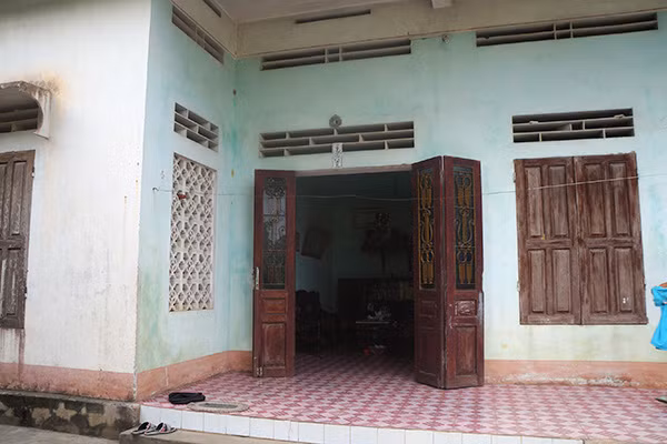 Ngôi nhà anh Lập xây cho vợ con trước khi hy sinh.