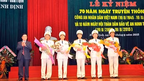 Tỉnh Bình Định kỷ niệm 70 năm Ngày truyền thống Công an nhân dân