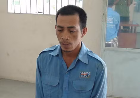 Đối tượng trộm xe mô tô bị bắt giữ.
