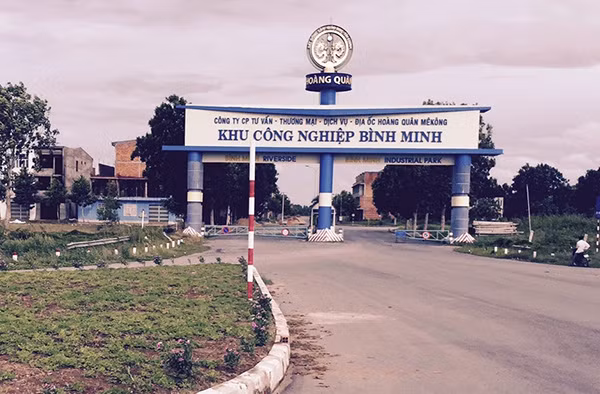 Khu công nghiệp Bình Minh, nơi xảy ra vụ cướp.
