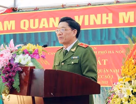 Thiếu tướng Nguyễn Đức Nghi phát biểu tại buổi Lễ. Thiếu tướng Nguyễn Đức Nghi phát biểu tại buổi Lễ.