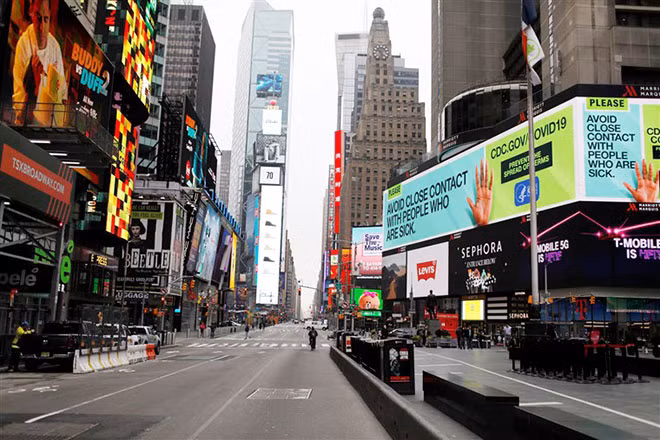 New York chưa bị cách ly để phòng, chống dịch COVID-19. Ảnh: NBC News New York chưa bị cách ly để phòng, chống dịch COVID-19. Ảnh: NBC News