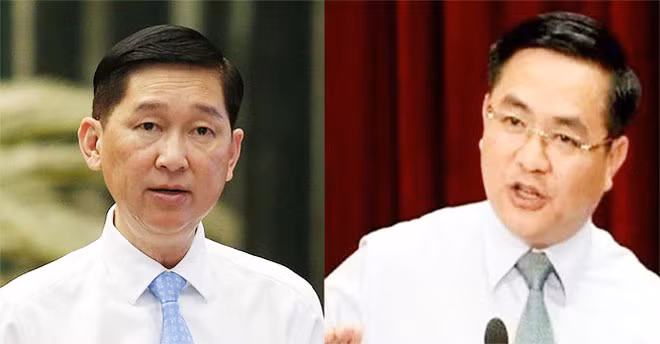 Ông Trần Vĩnh Tuyến (trái), Phó Chủ tịch UBND TP Hồ Chí Minh, ông Trần Trọng Tuấn, nguyên Giám đốc Sở Xây dựng, TP Hồ Chí Minh vừa bị khởi tố. Ông Trần Vĩnh Tuyến (trái), Phó Chủ tịch UBND TP Hồ Chí Minh, ông Trần Trọng Tuấn, nguyên Giám đốc Sở Xây dựng, TP Hồ Chí Minh vừa bị khởi tố.