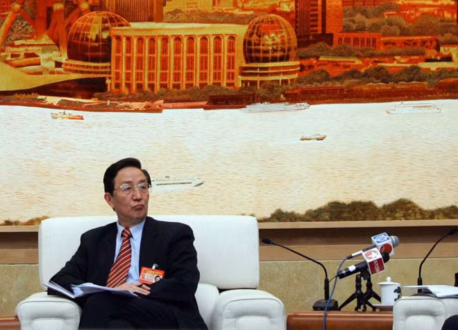 Trần Lương Vũ tại một cuộc họp (được đăng tải tại news.dwnews.com)