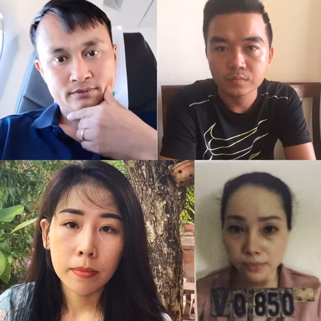 Các đối tượng: Đặng Chu Minh Đức, Hồ Bá Cường, Cao Thị Nhàn, Lê Thị Thu Hiền. Các đối tượng: Đặng Chu Minh Đức, Hồ Bá Cường, Cao Thị Nhàn, Lê Thị Thu Hiền.