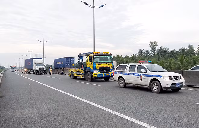 Hiện trường vụ tai nạn.