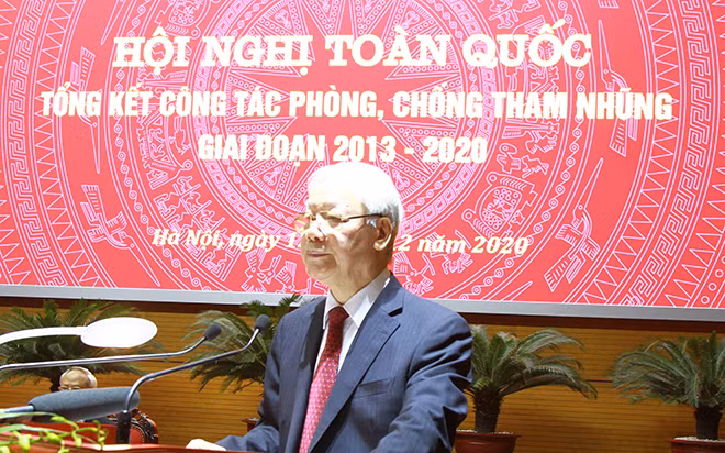 Tổng Bí thư, Chủ tịch nước Nguyễn Phú Trọng, Trưởng Ban Chỉ đạo Trung ương về PCTN chủ trì hội nghị