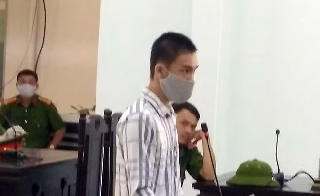Bị cáo Nguyễn Võ Ngọc Bảo tại tòa.