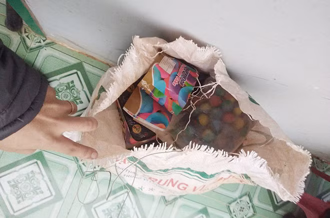 Số pháo nổ bị bắt giữ.