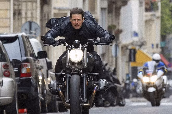 Tài tử Tom Cruise trong “bom tấn” “Mission: Impossible 7” (Điệp vụ bất khả thi 7).