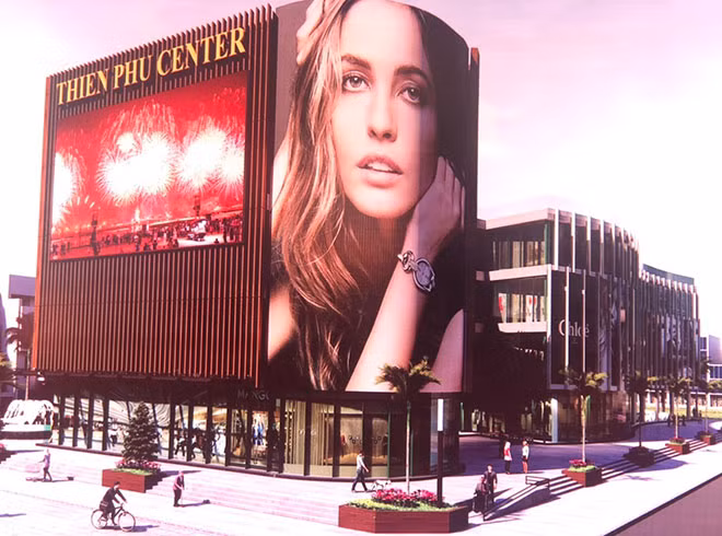 Phối cảnh Dự án Trung tâm thương mại Thiên Phú Center.