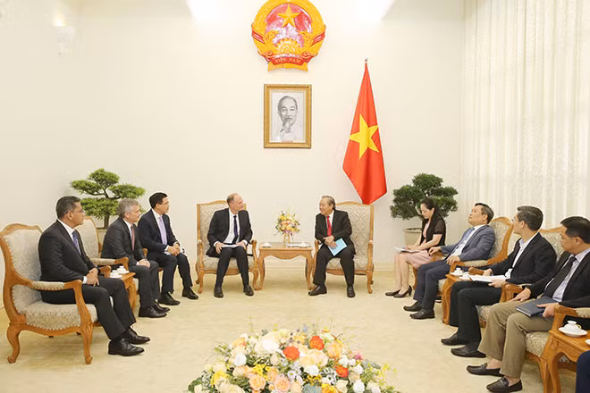 Quang cảnh buổi tiếp. Ảnh: VGP/Lê Sơn