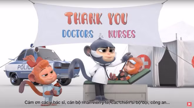 Video hoạt hình 3D của VinTaTa tri ân những “chiến binh” trên tuyến đầu trong cuộc chiến chống dịch COVID-19 được cộng đồng thích thú.
