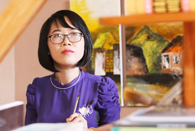 Nhà văn Nguyễn Thị Kim Hòa.