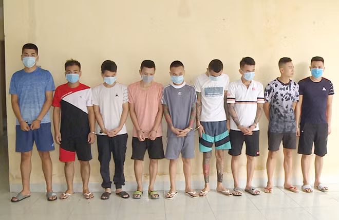 Các đối tượng gây ra vụ hỗn chiến.
