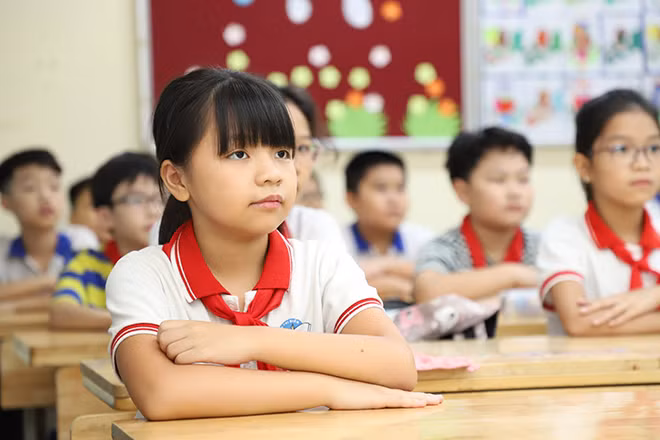 Năm học đầu tiên thực hiện chủ trương “một chương trình, nhiều sách giáo khoa” đối với học sinh lớp 1. Ảnh minh họa