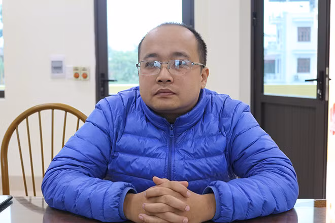 Đối tượng Triệu Ngọc Phương tại cơ quan Công an.