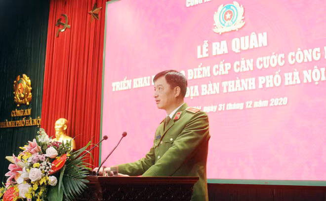 Thứ trưởng Nguyễn Duy Ngọc phát biểu tại Lễ ra quân.