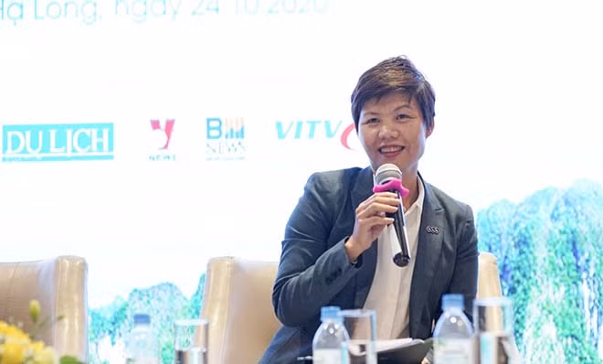 Bà Nguyễn Phúc Ngân, Phó Tổng giám đốc thường trực Công ty TNHH MTV Quản lý khách sạn và Khu nghỉ dưỡng FLC.