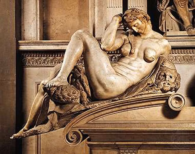 “Đêm tối” - tác phẩm gây tranh cãi về chất lượng của Michelangelo.