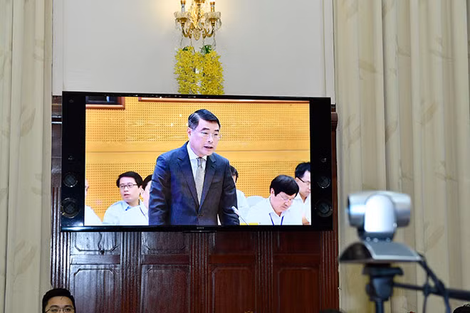 Thống đốc NHNN Việt Nam Lê Minh Hưng phát biểu tại Hội nghị