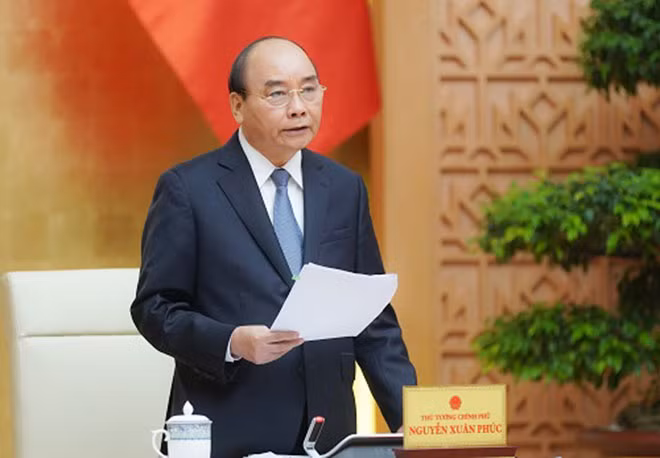 Thủ tướng Nguyễn Xuân Phúc phát biểu tại Hội nghị.