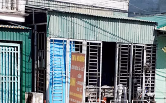 Hiện trường nơi xảy ra vụ việc đau lòng.