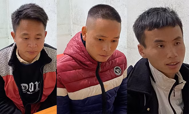 Các đối tượng Đàm Văn Cương, Đàm Văn Huấn, Hoàng Văn Hải.